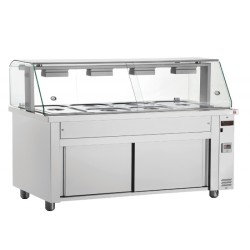 ΜΠΑΙΝ ΜΑΡΙ ΜΕ ΘΕΡΜΑΙΝΟΜΕΝΟ ΕΡΜΑΡΙΟ ΒΙΤΡΙΝΑ Κ ΛΑΜΠΕΣ ΑΛΟΓΟΝΟΥ MIV711 ΤΙΜΗ