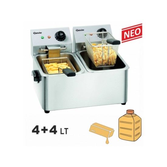 ΕΠΑΓΓΕΛΜΑΤΙΚΗ ΦΡΙΤΕΖΑ ΜΕ 2 KΑΔΟΥΣ 4+4LT BARTSCHER Α162412Ε ΤΙΜΗ