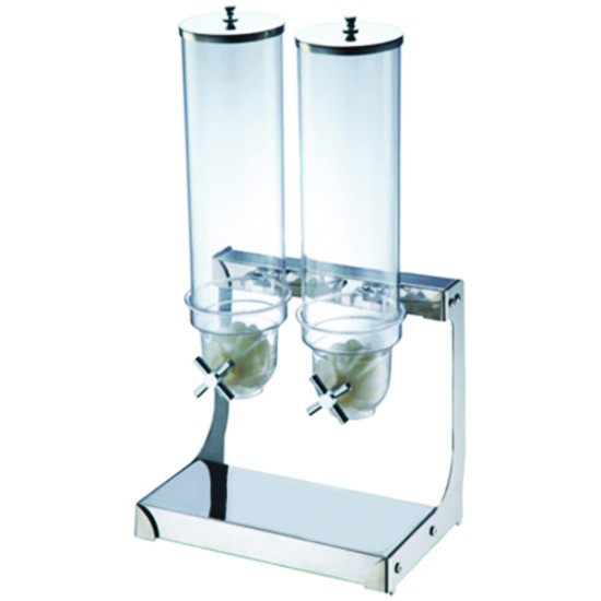 ΔΙΑΝEΜΗΤΗΣ ΔΗΜΗΤΡΙΑΚΩΝ 2X3,5 LT ΙΝΟΧ ΜΕ ΔΟΧΕΙΟ POLYCARBONATE ΤΙΜΗ