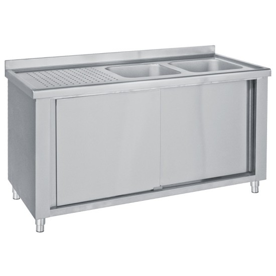 ΛΑΝΤΖΑ ΚΛΕΙΣΤΗ ΜΕ 2 ΓΟΥΡΝΕΣ 34Χ37Χ15 ΑΝΟΞΕΙΔΩΤΗ ΕΠΑΓΓΕΛΜΑΤΙΚΗ LKE2 120 ΤΙΜΗ