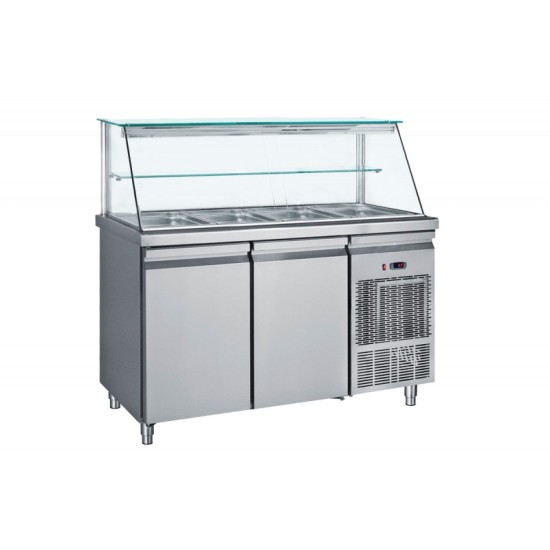 ΨΥΓΕΙΟ ΣΑΛΑΤΩΝ ΜΕ ΒΙΤΡΙΝΑ ΜΕ 2 ΠΟΡΤΕΣ SMGN 139 ΤΙΜΗ