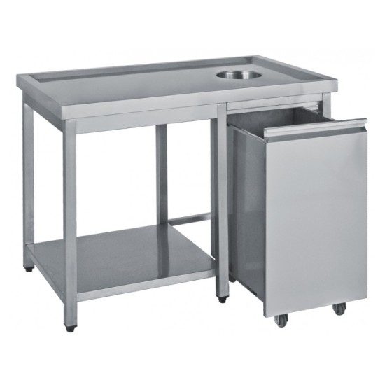 ΤΡΑΠΕΖΙ ΑΚΑΘΑΡΤΩΝ ΑΝΟΞΕΙΔΩΤΟ ΜΕ ΧΩΡΟ ΓΙΑ ΚΑΔΟ ΤΑ 120 ΤΙΜΗ