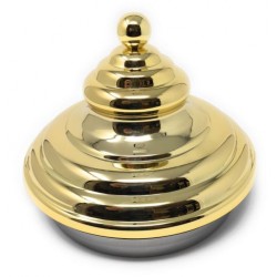 ΚΑΠΑΚΙ ΠΥΡΑΜΙΔΑ ΓΙΑ ΣΤΡΟΓΓΥΛΟ ΔΟΧΕΙΟ ΠΑΓΩΤΟΥ ΚΑΡΑΠΙΝΑΣ ΧΡΥΣΟ ΙΤΑΛΙΑΣ